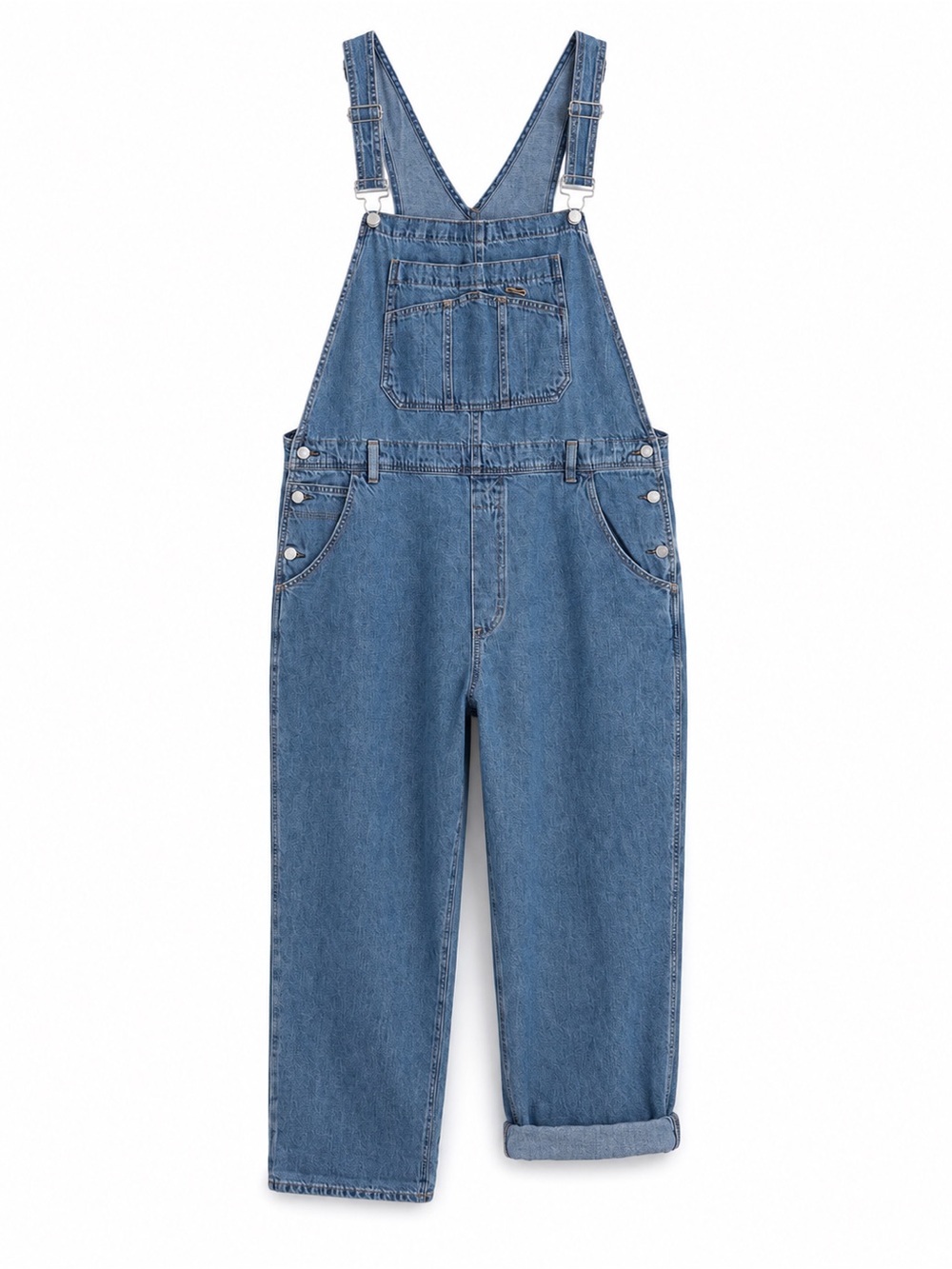 NWT GAP Denim Overalls XL Light Wash Relaxed Fit Cotton Overalls